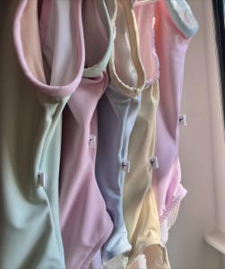 A range of leotards from the new Ballet in Bloom collection from Barkes Dancewear
